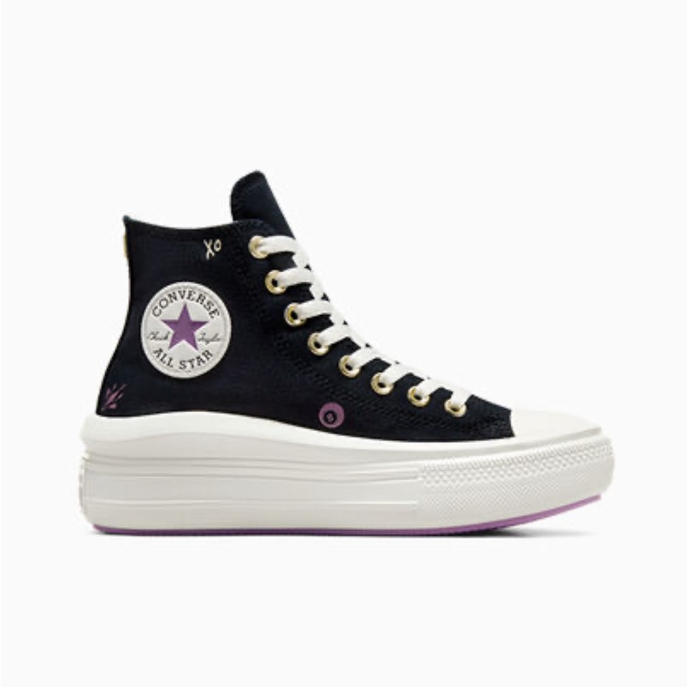 Converse Women's Chuck Taylor All Star Black High-Top Tiny Tattoos Sneakers